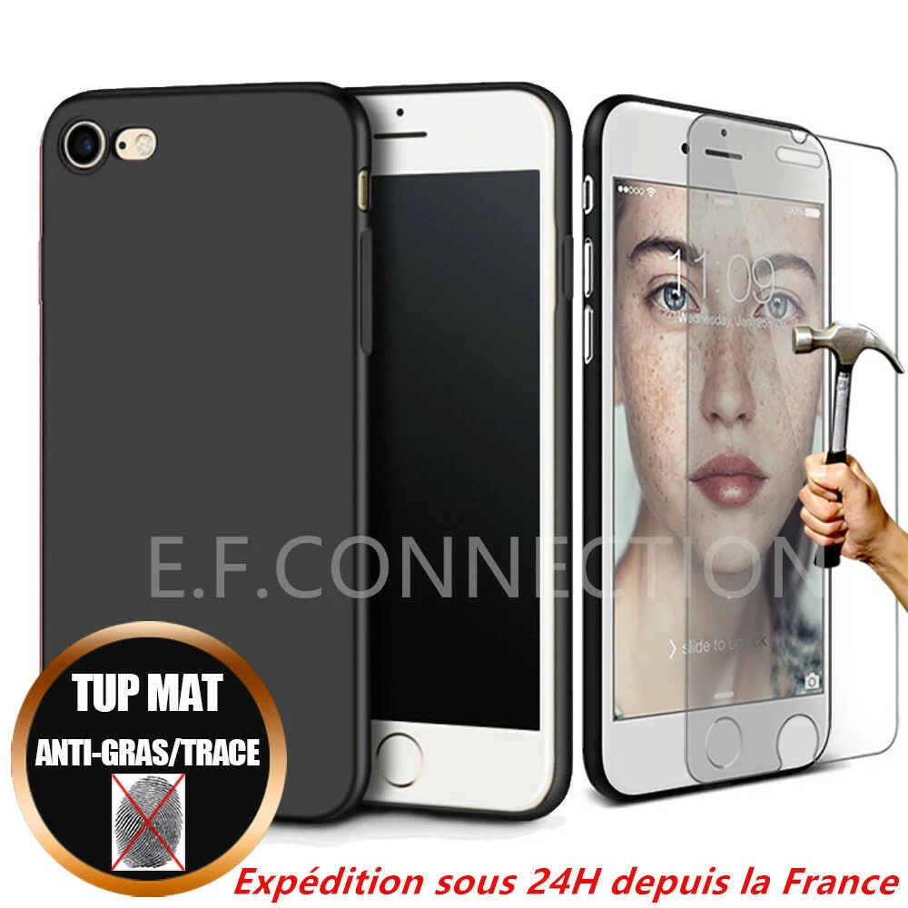 

COQUE HOUSS EFR FOR IPHONE 6/6S/7/8/11/X/XR/XS/MAX/12 Mini + VITRE VERRE TREMPE ECRAN