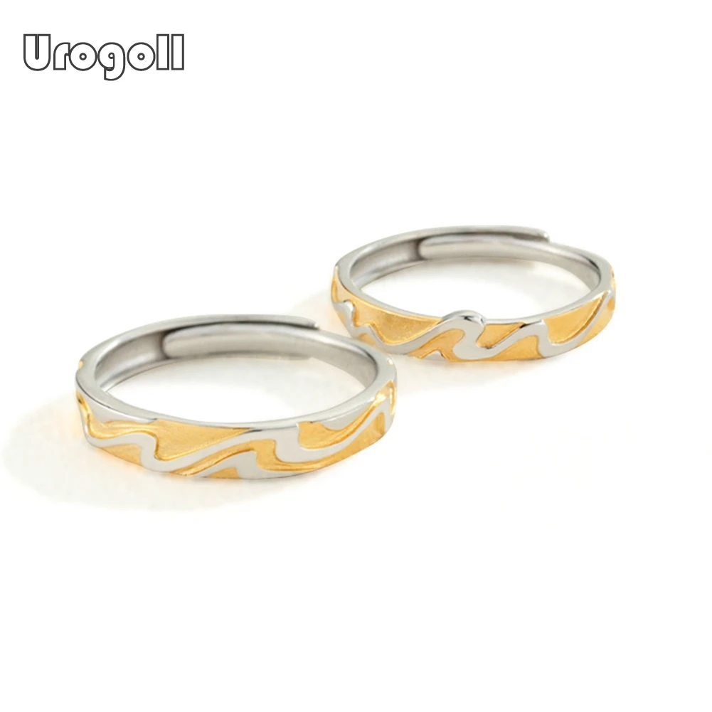 

Благородный Пара Ювелирные изделия из драгоценных металлов, 925 стерлингового серебра кольца для мужчин и женщин Романтический для помолвки...