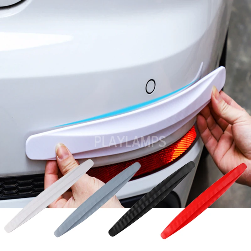 

2Pcs Car Bumper Protector Strip Guard Protection Carbon Fiber Covers Strips Scratch Protector Anti-collision Bumper Stickers