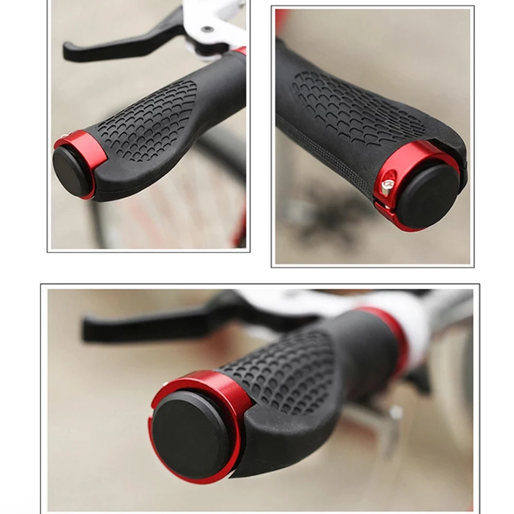 

2PCS Bicycle Handlebar Cover Mountain road Cycling Bicycle Girps Bike MTB Grips Aluminum Anti-slip Handle Bike Accessories