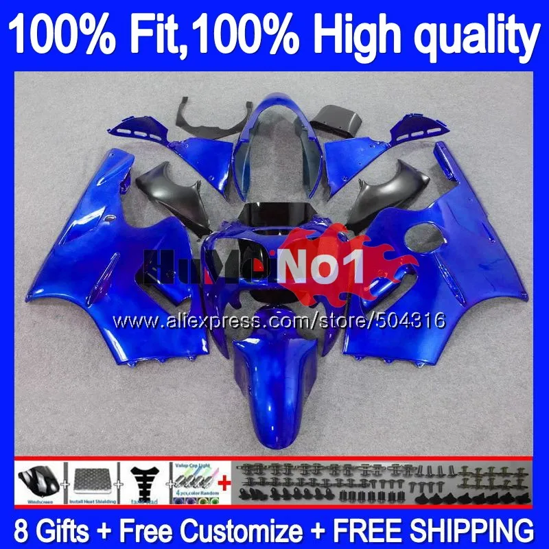 

Инъекция для KAWASAKI ZX 12R 1200CC ZX12R 02 03 04 05 06 86MC.82 ZX1200 CC ZX-12R 2002 2003 2004 2005 глянцевый синий обтекатель