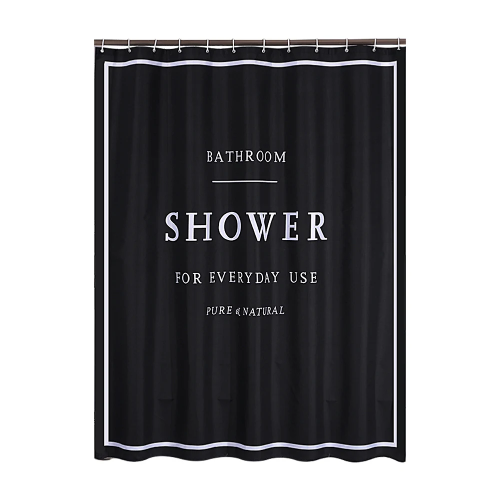 Занавеска для душа с надписью на английском языке 180 х180 см | Дом и сад