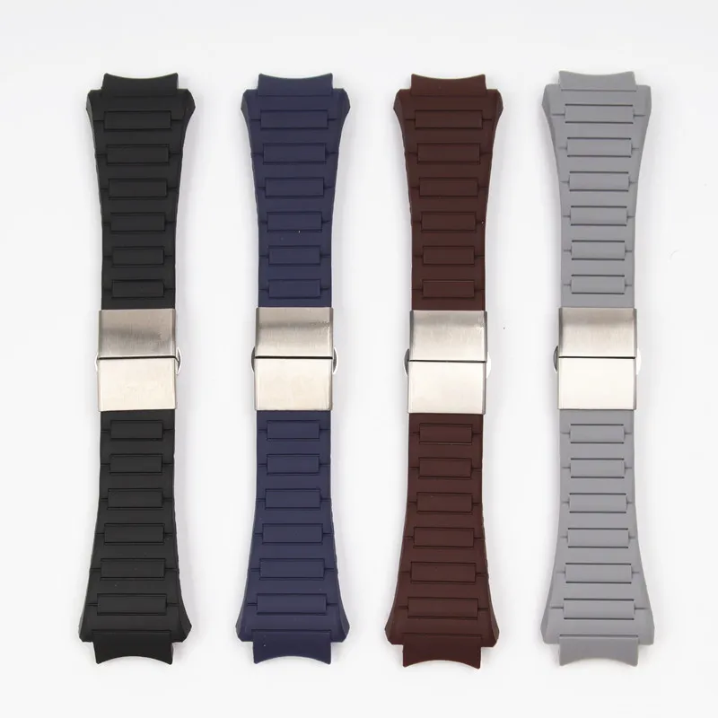 Ремешок для часов 23 х33 мм мягкий силиконовый резиновый ПУ ремешок Porsche