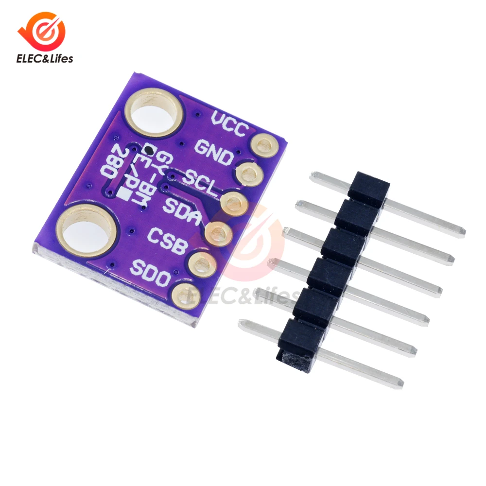 

3 In 1 BME280 GY-BME280 Digital Sensor SPI IIC I2C Temperature Humidity And Barometric Pressure Sensor Module 1.8-5V 3.3V