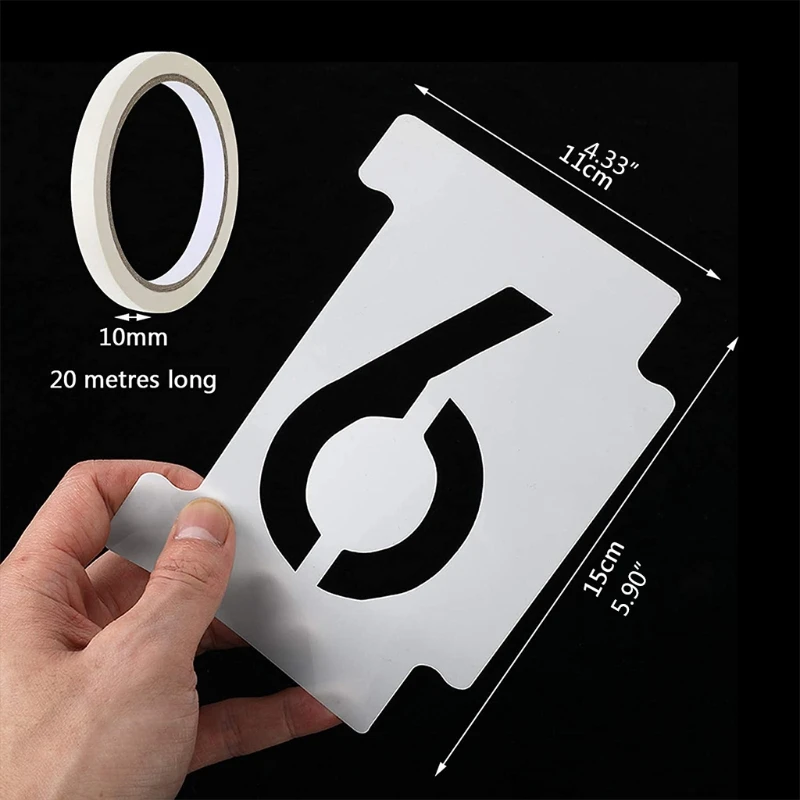 

Alphabet Number Stencils 4 Inch 36 Pack Letters Numbers Stencil Templates for Chalkboard Signs Wood Wall Art Drop shipping