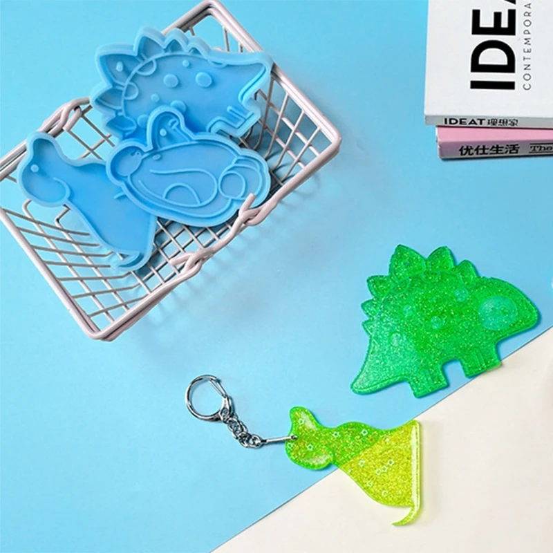 

DIY Crafts Decorations Keychain Epoxy Resin Mold Jewelry Pendants Silicone Mould F2TD