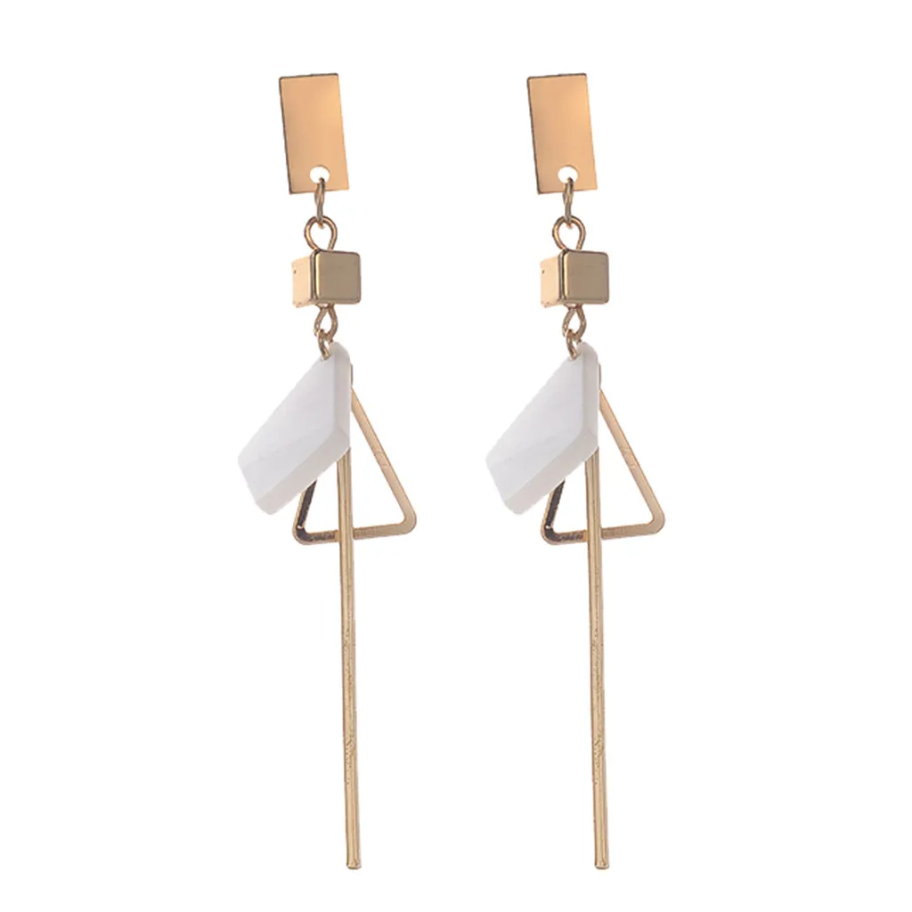 Женские серьги индивидуальные металлические геометрические серьги-подвески