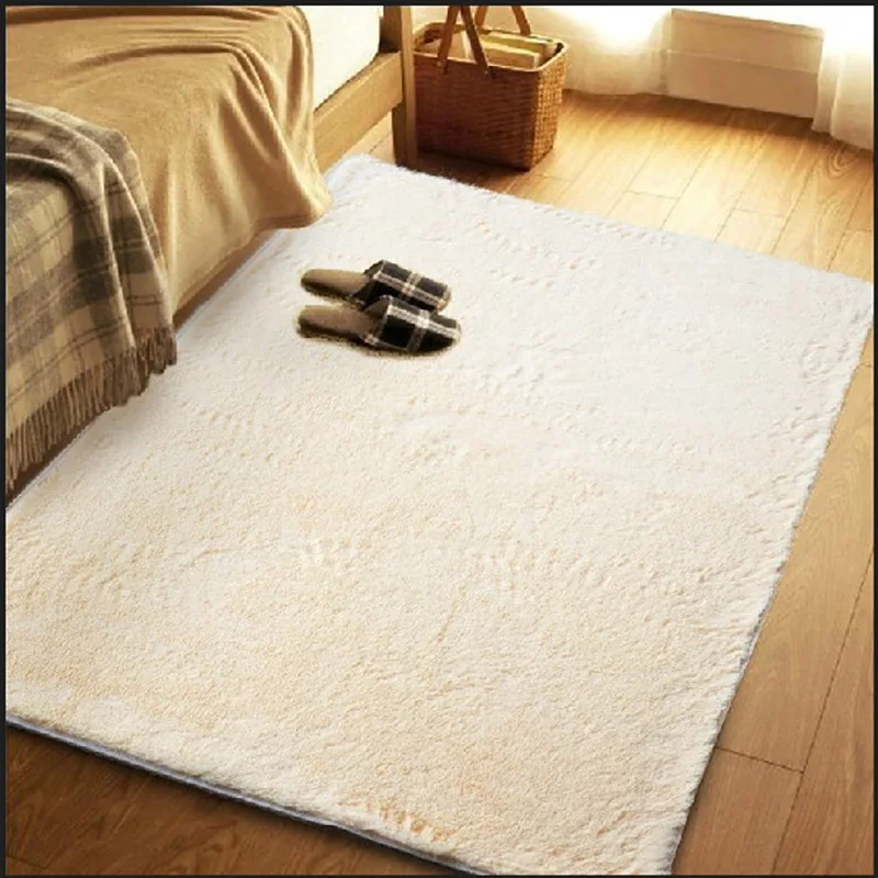 Beste Thicken Gewassen Zijde Wol Antislip Tapijt Woonkamer Koffietafel Slaapkamer Bed Yoga Mat Tapijt Grote Tapijt Slaapkamer Tapijt