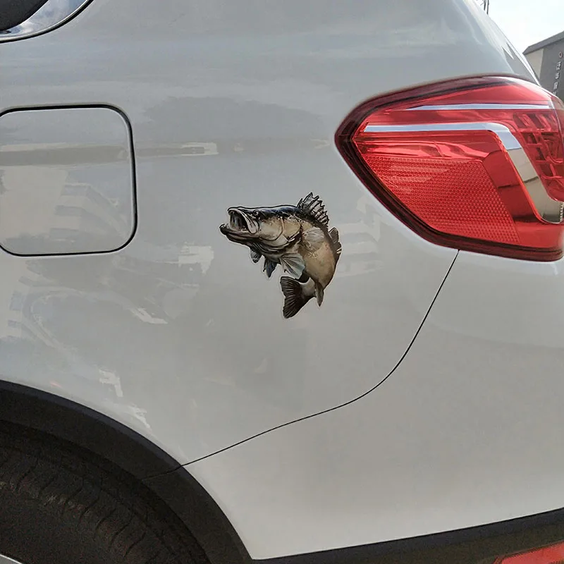 

Personality Animal Fish PVC Car Styling Car Sticker Decal KK15*14cm