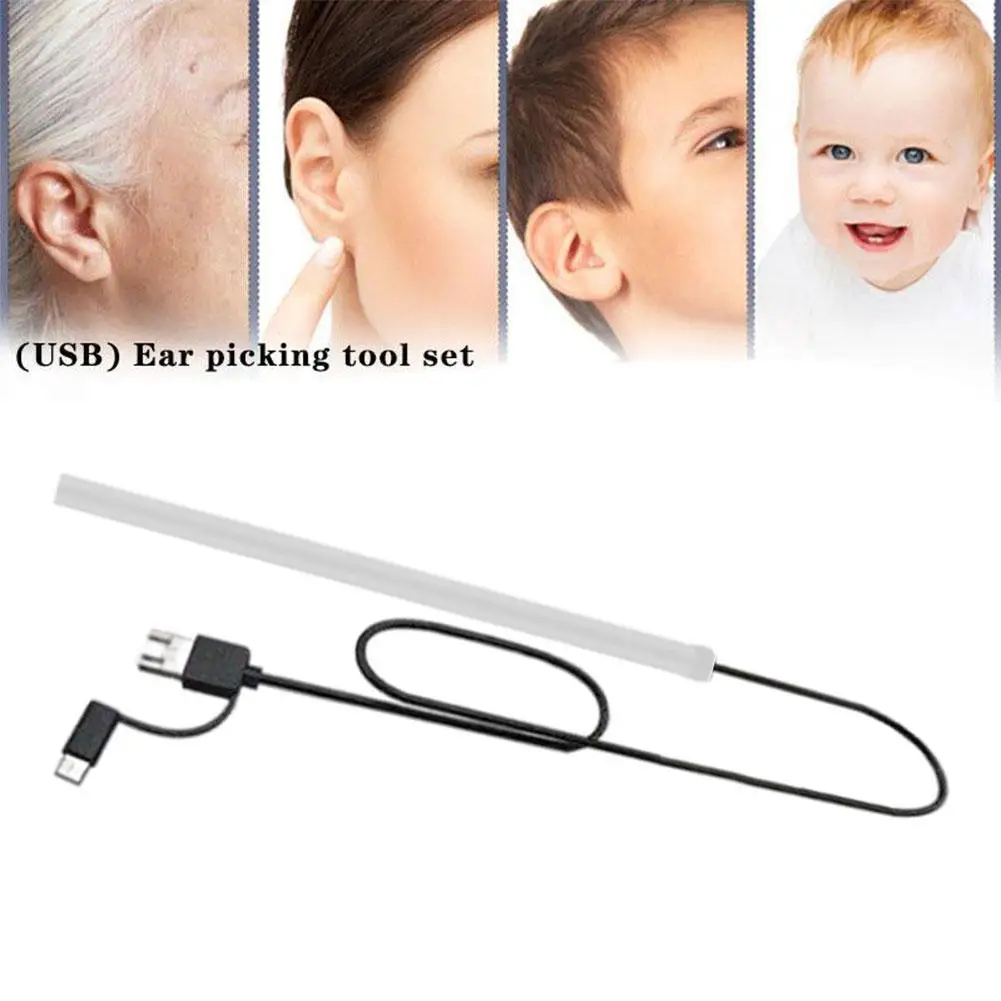 

Medical In-Ear Cleaning Endoscope Spoon Mini Camera Visual Removal Support Ear For Ear Rhinoscope Picker Otoscope Wax Ear R9G7