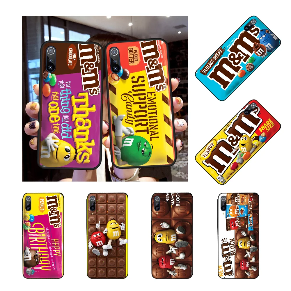

NBDRUICAI M&Ms Chocolate print Pattern Custom Photo Soft Phone Case for Redmi Note 8 8A 7 6 6A 5 5A 4 4X 4A Go Pro Plus Prime