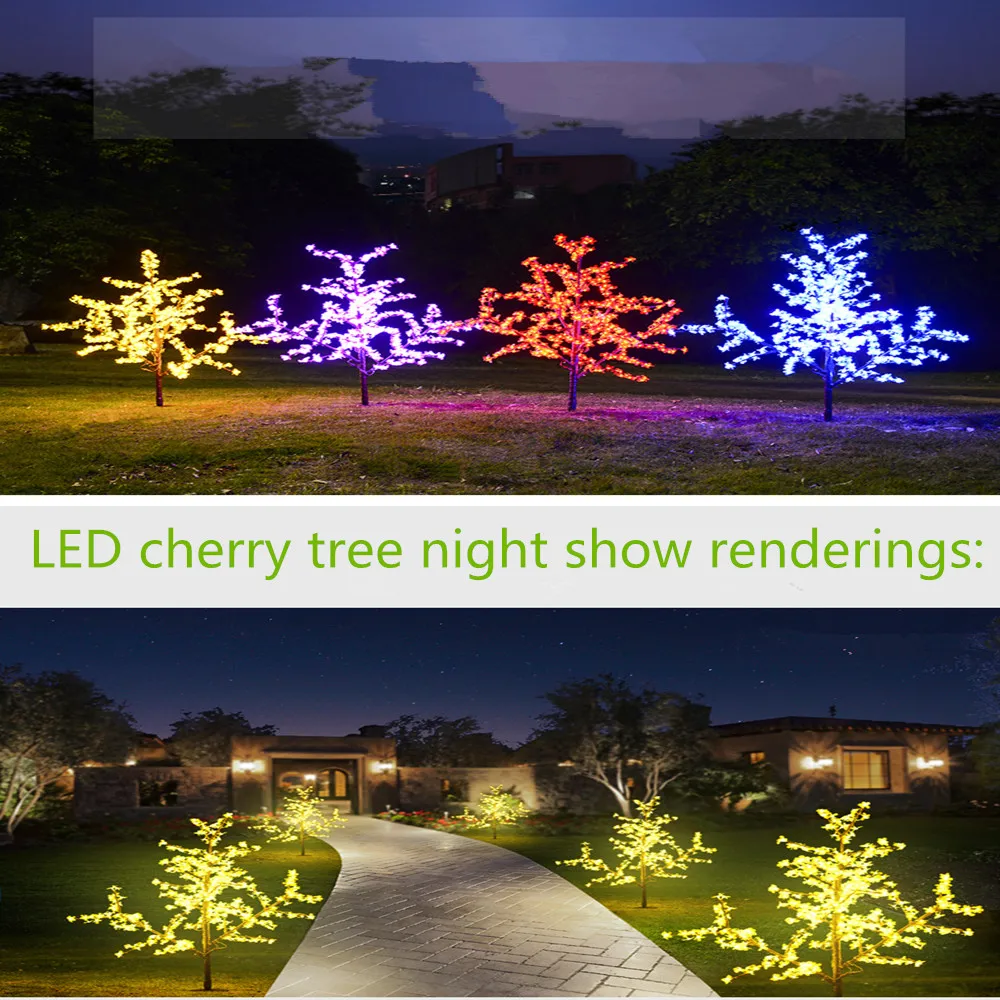 

Brand new led Christmas light cherry tree 480pcs led bulb 1.5m 5ft high indoor or outdoor using HDL fast free shipping