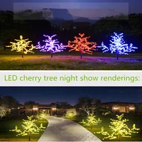 Brand new led artificial cherry tree lights Christmas lights LED 1.8m 6.5ft height rainproof outdoor use HDL fast free shipping