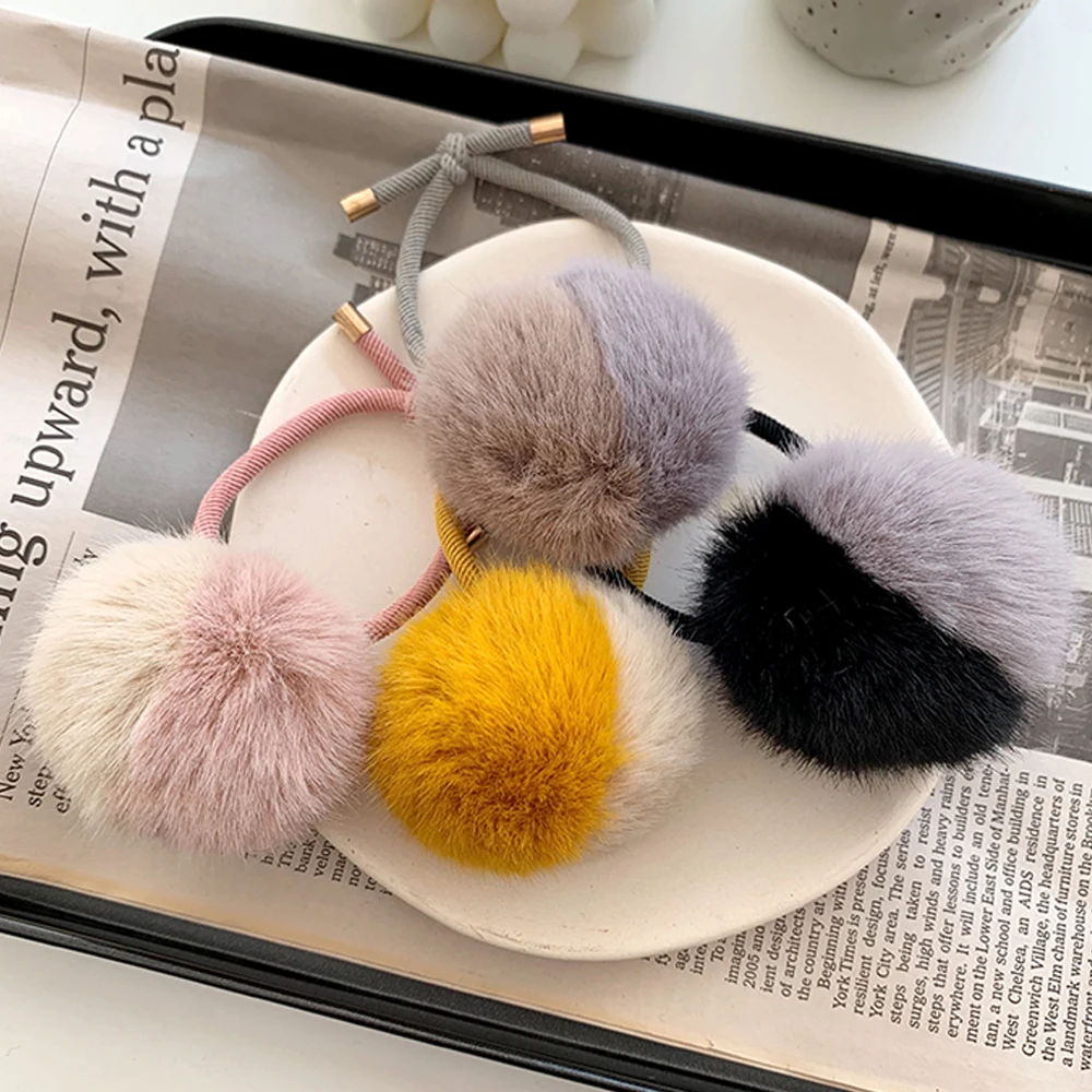 Новинка 2019 корейские милые эластичные резинки для волос из искусственного