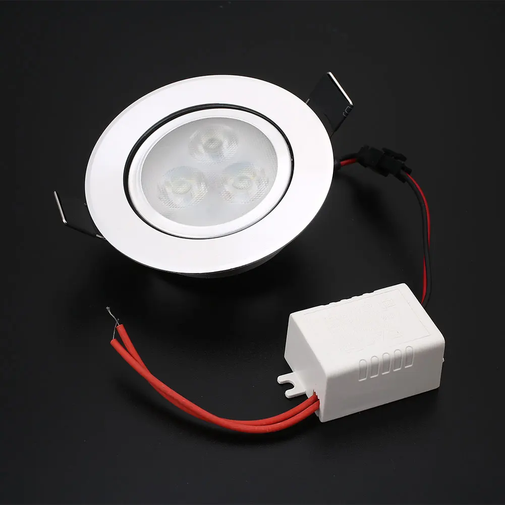 3LED Dimmable 30 градусов линза потолочная лампа панель вниз лампочка 330lm 80