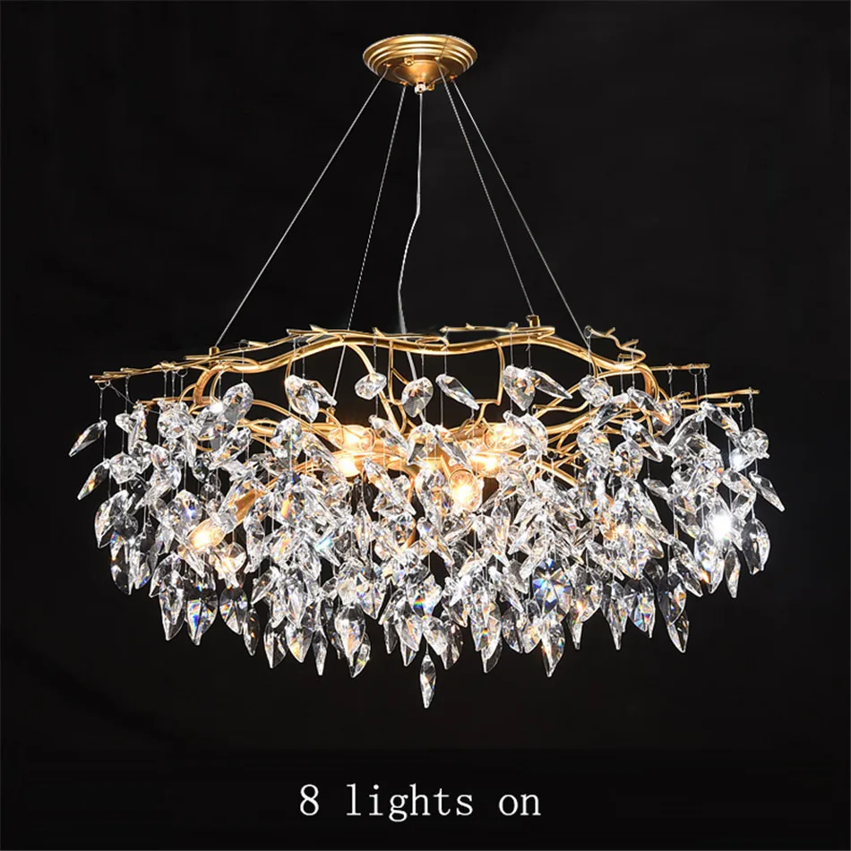 

Modern Nordic Chandelier Lustres De Cristal Living Room Hotel Lobby Chandelier Lighting Dining Room Decor Chandeliers Ceiling