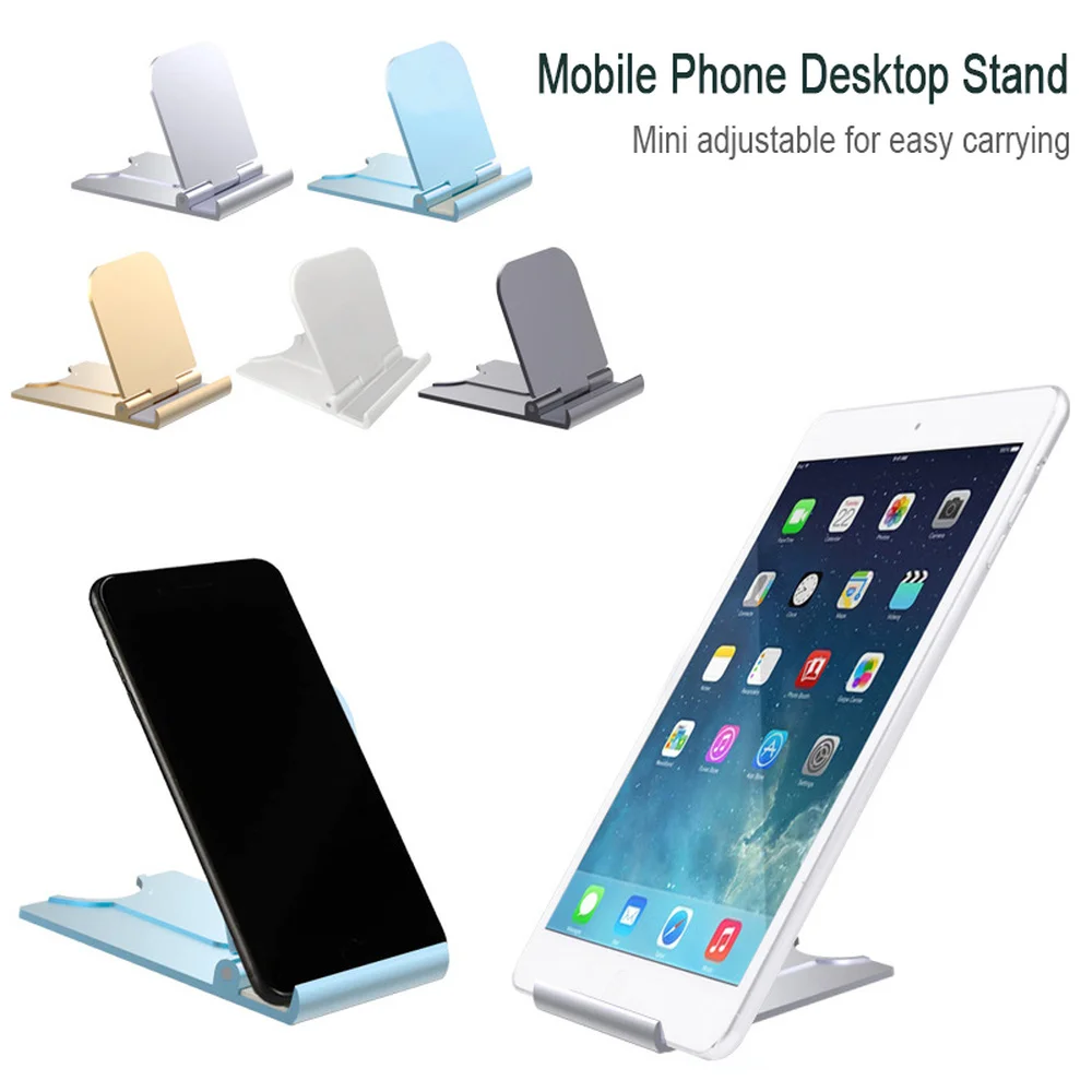 universal folding cell phone table stand plastic desk stand mobile phone holder phone and tablet ring holder for iphone samsung free global shipping