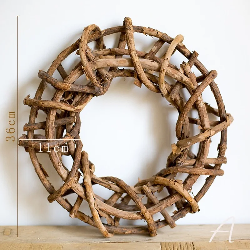 Дерево лоза венок плетеные ветви Березовая гирлянда из цельного дерева