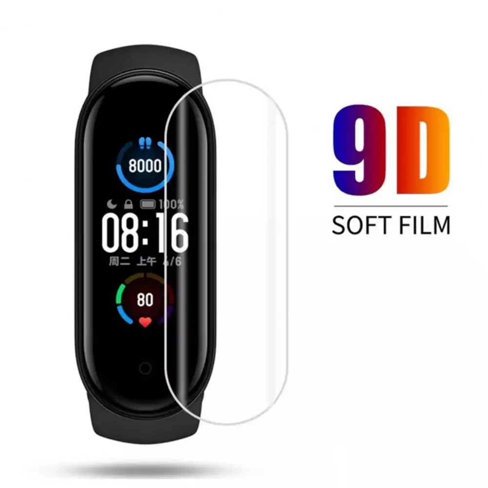 

3Pcs Watch Protective Film High Screen Sensitivity Comfortable Touch Transparent Self-adhesion Watch Screen Protector for Xiaomi