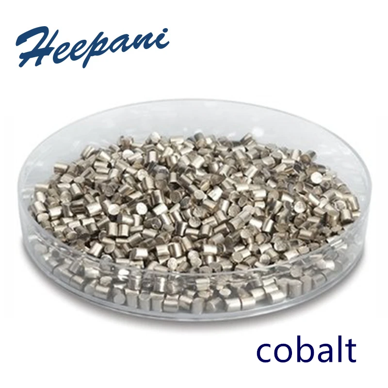 Free shipping 99.9% - 99.99% cobalt metal pellets electrolytic cobalt Co granular 3N / 4N pure cobalt ingot for evaporation