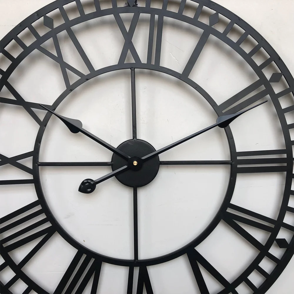 

Rome Iron Art Wall Clock Creative Wall Decorative Clock Art Decor Wall Clock for Home Office Living Room