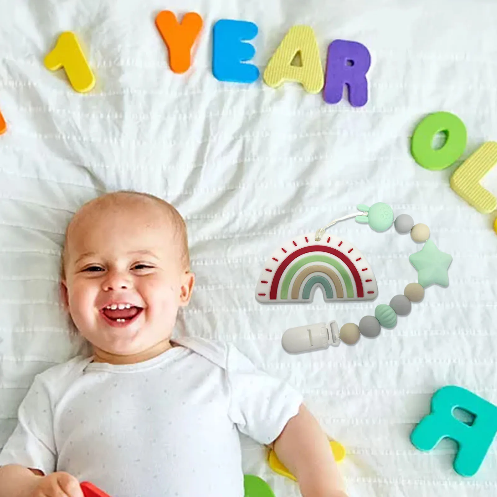 Мультяшный и милый Прорезыватель игрушка безопасный нетоксичный ABS