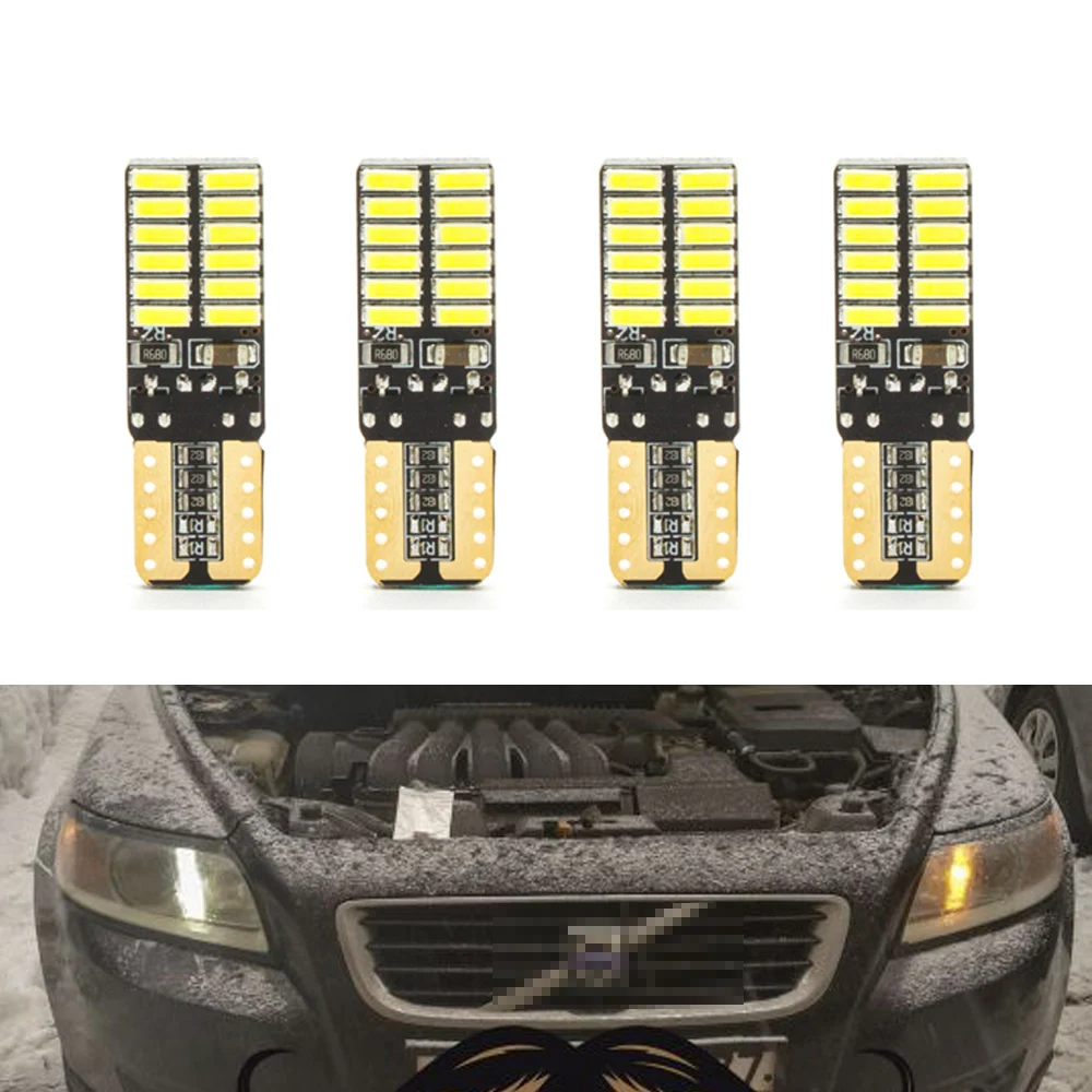 Canbus T10 W5W SMD 4014 24LED автомобильный клиновидный габаритный фонарь парковочный для Volvo