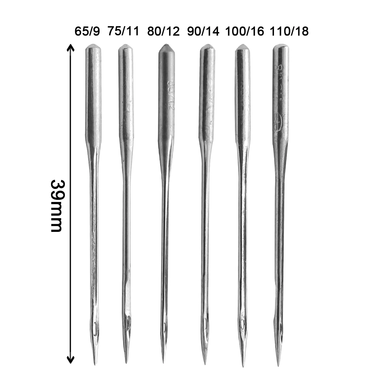 

10Pcs/Pack Sewing Needles ORGAN Household Sewing Machine Needles for SINGER BROTHER 9/65 11/75 12/80 14/90 16/100 18/110