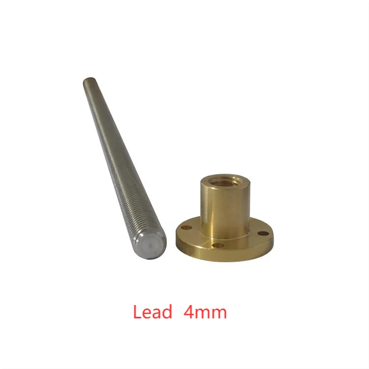 304 нержавеющая сталь T20 длина винта 2000 мм шаг 4 ведущий трапециевидный шпиндель с