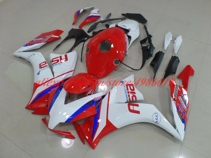 

Комплект обтекателей из АБС-пластика, 4 подарка, подходит для Honda CBR1000RR 2012 2013 2014 2015 2016 CBR1000 12 13 14 15 16, кузов красного и белого цвета
