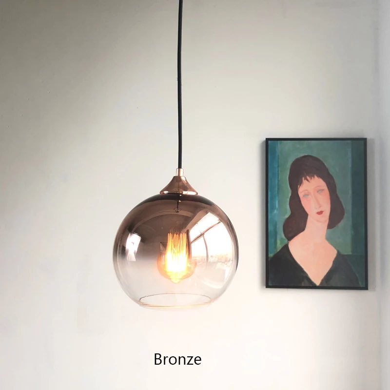 Современные подвесные светильники стеклянная лампа подвесной светильник для
