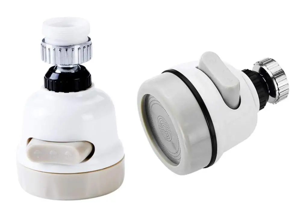 2pcs Kitchen Faucet Head 360Rotate Water Saving Tap with 3 Modes Spray Head Moveable Nozzle Filter for Household Bathroom Accessories - Цвет: 2pcs