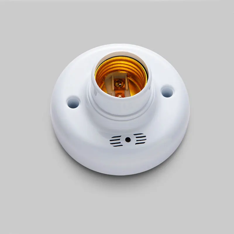 E27 Bulb Base E27 светодиодный потолочный светильник, лампа для гаража, высокий люмен, SMD2836, лампа с радиолокационным датчиком, Точечный светильник для домашней парковки, промышленный светильник ing - Испускаемый цвет: E27 Bulb Base