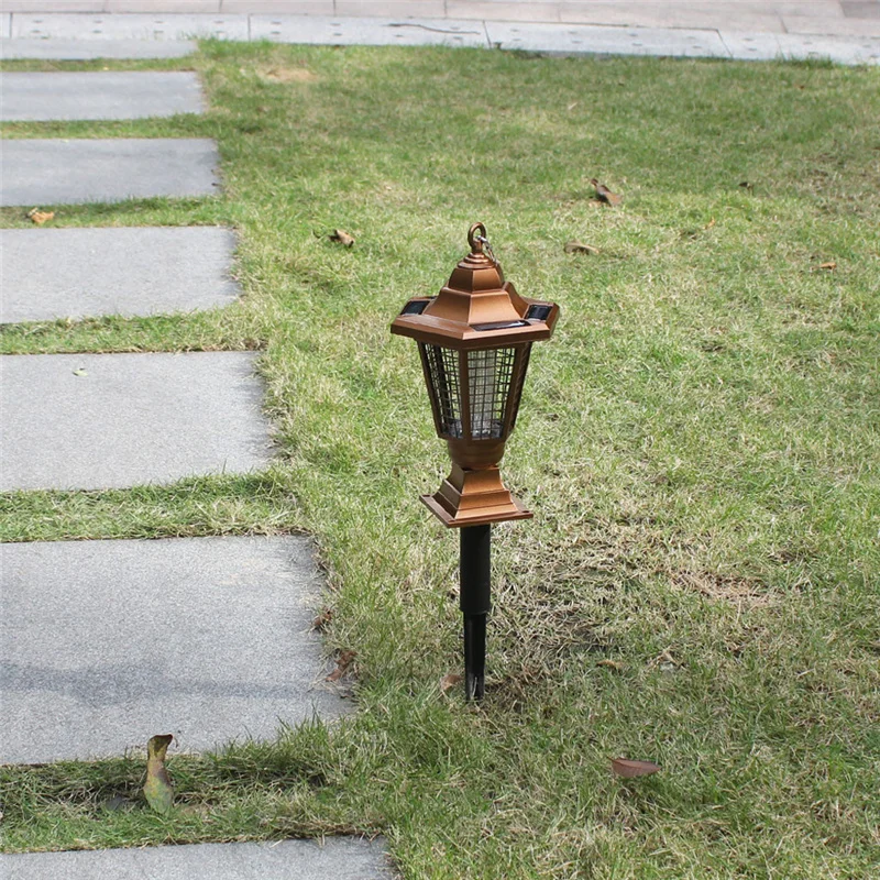 Солнечный СВЕТОДИОДНЫЙ светильник вредителей насекомых Ловушка для Zapper