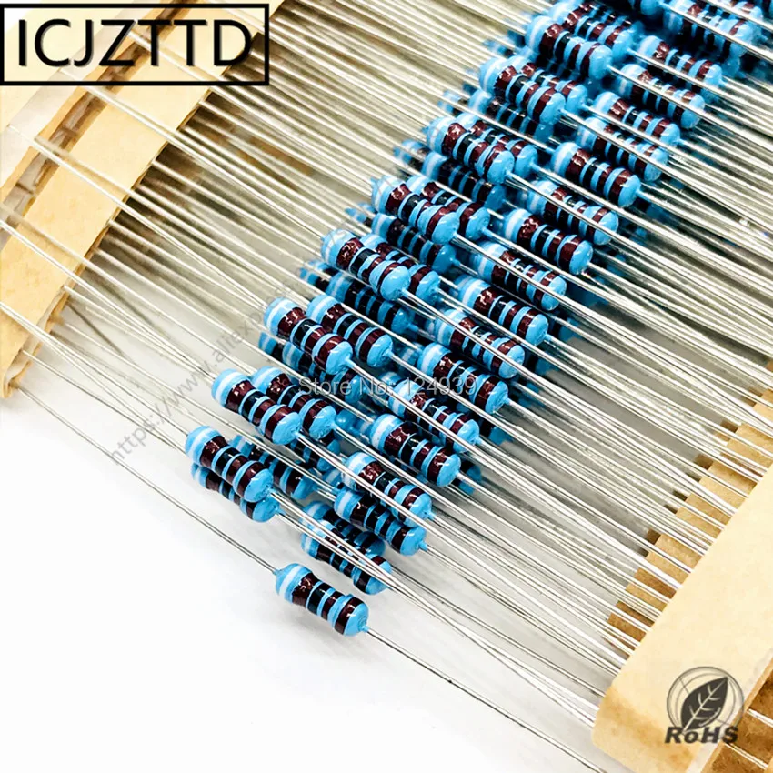 1000 шт. 0 25 Вт 1% 1/4 новая металлическая пленка 125 1/8 1/6 100R 150R 180R 200R 220R 240R 270R 300R 330R 360R 390R