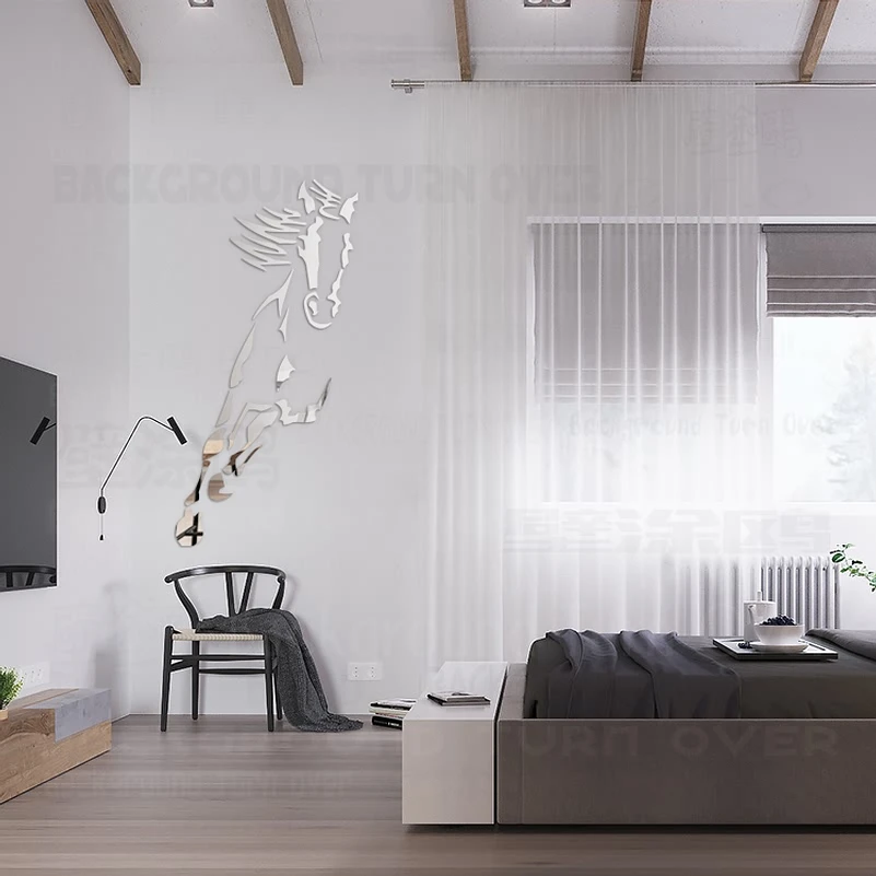 Декоративные Горячие скачкообразные 3D акриловые зеркальные настенные наклейки