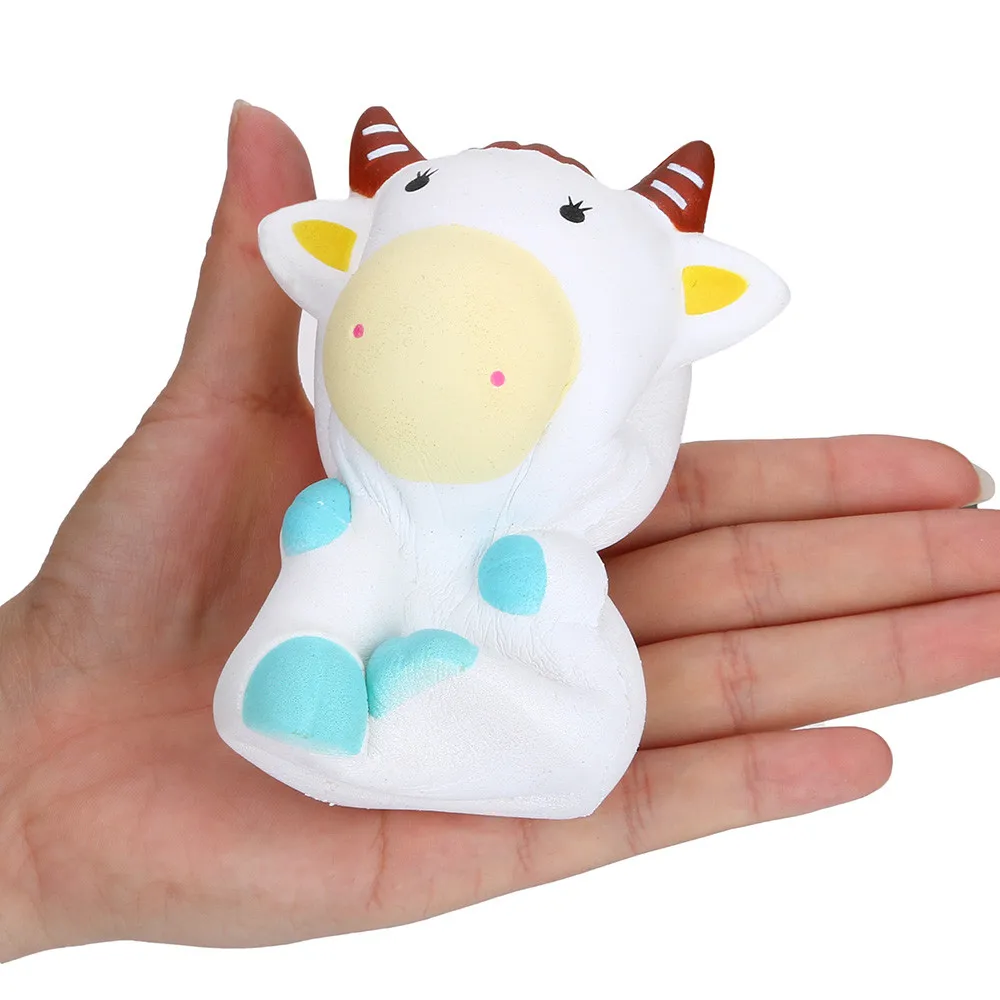 

Decompression Pinch Toys Squishies Jumbo Yummy Cute Cattle Cake Slow Rising Squeeze Stress Reliever Toy Kids Gifts 5*