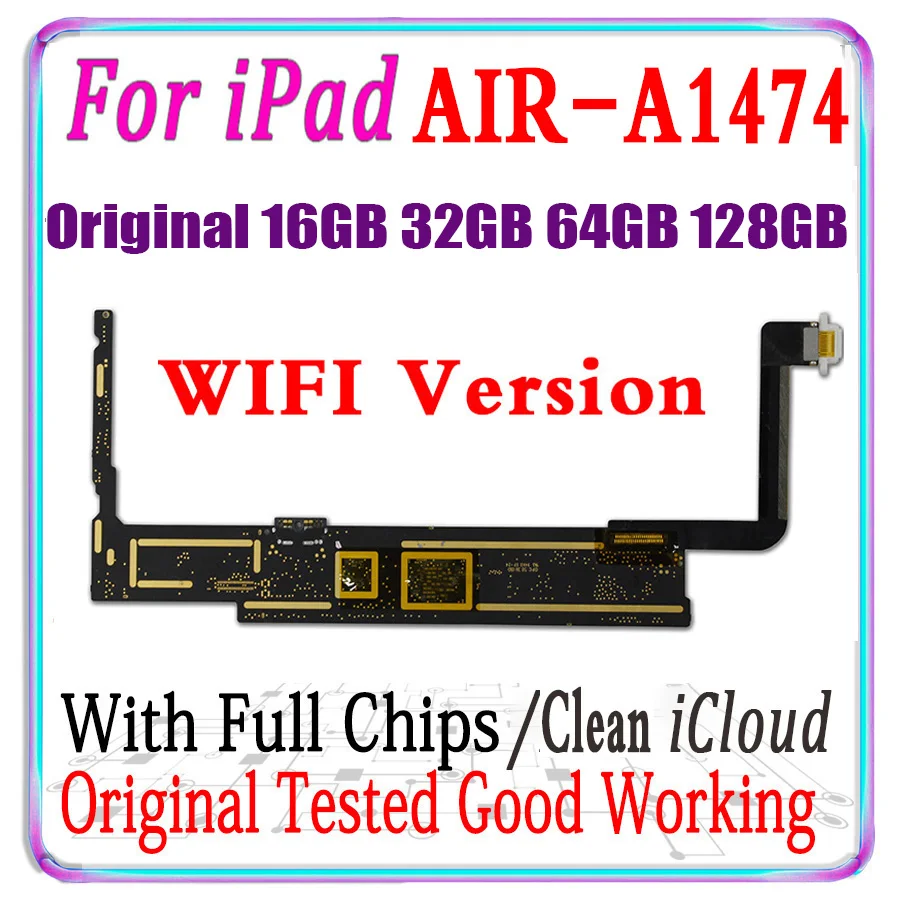 Материнская плата A1474 с Wi-Fi для iPad 5 / AIR 1 материнская со встроенной системой iOS