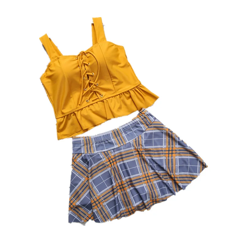 

Women's two-piece Set Swimwear Bathing Suit Skirt-Belly Sexy Bikini New Style Hot Spring Swimming