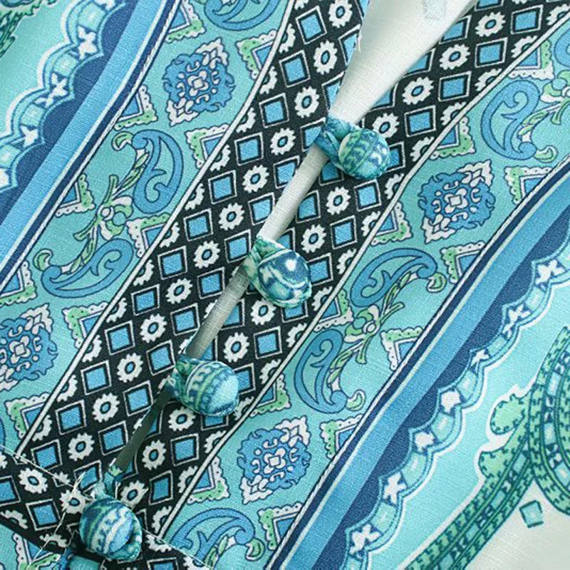 

2021 New Arrival women vintage position totem flower print court shirt dress female lantern sleeve casual vestidos chic dresses