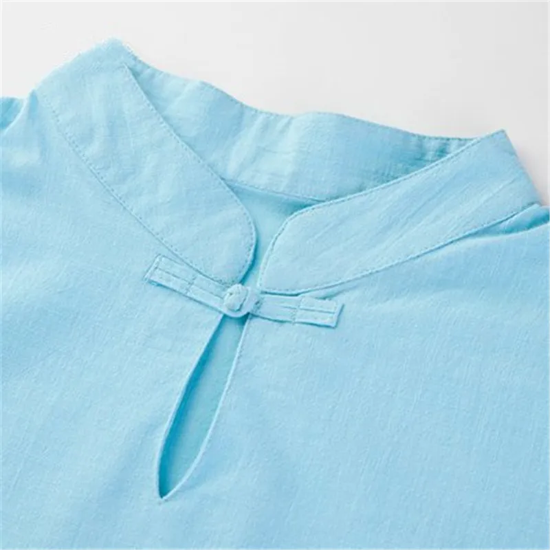 Женский комплект для йоги льняная одежда на осень и зиму рубашка с длинным