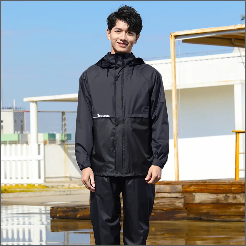 

Hiking Travel Raincoats Set Pants Motorcycle Fashion Camping Split Impermeable Raincoats Design Ropa De Lluvia Rain Gear DG50R