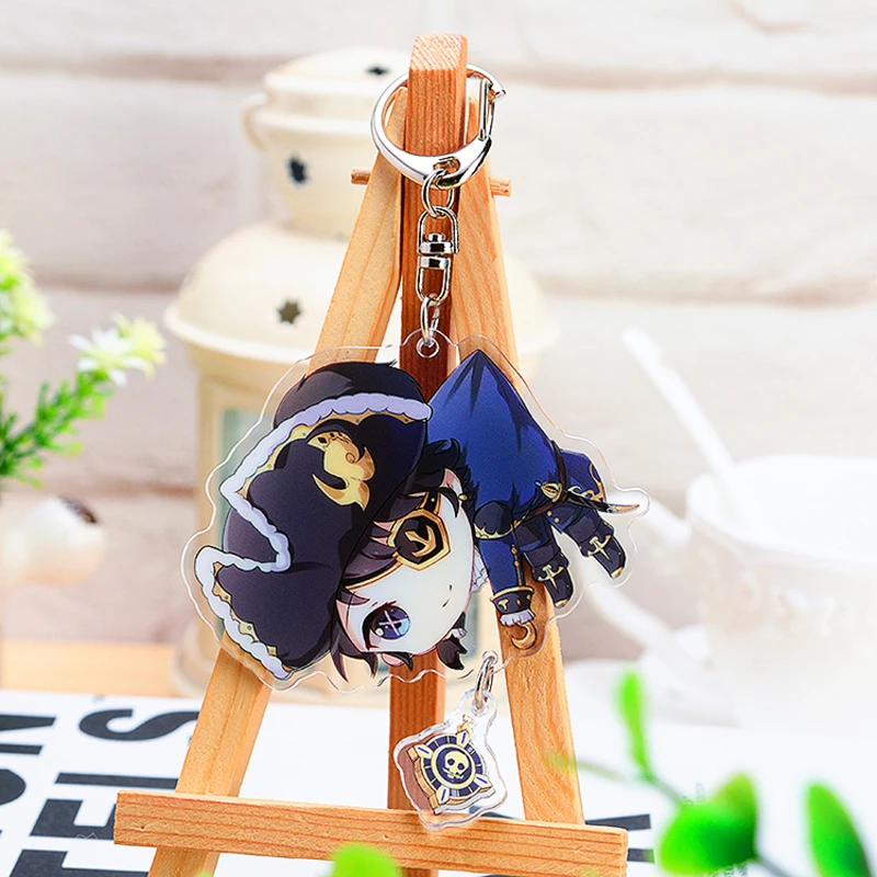 

Anime Keychain Asymmetrical Identity V Tracy Reznik Naib Subedar Acrylic Keyring strap Figure hanging accessories 6cm