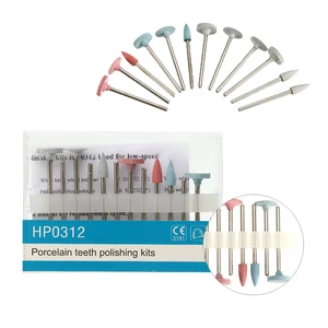 12 шт. композитный стоматологический полировальный набор боров для низкой насадка для стоматологических инструментов Contra Angle Kit HP0312 для поддержания гигиены зубов полировка полости рта инструмент для ухода за полостью рта