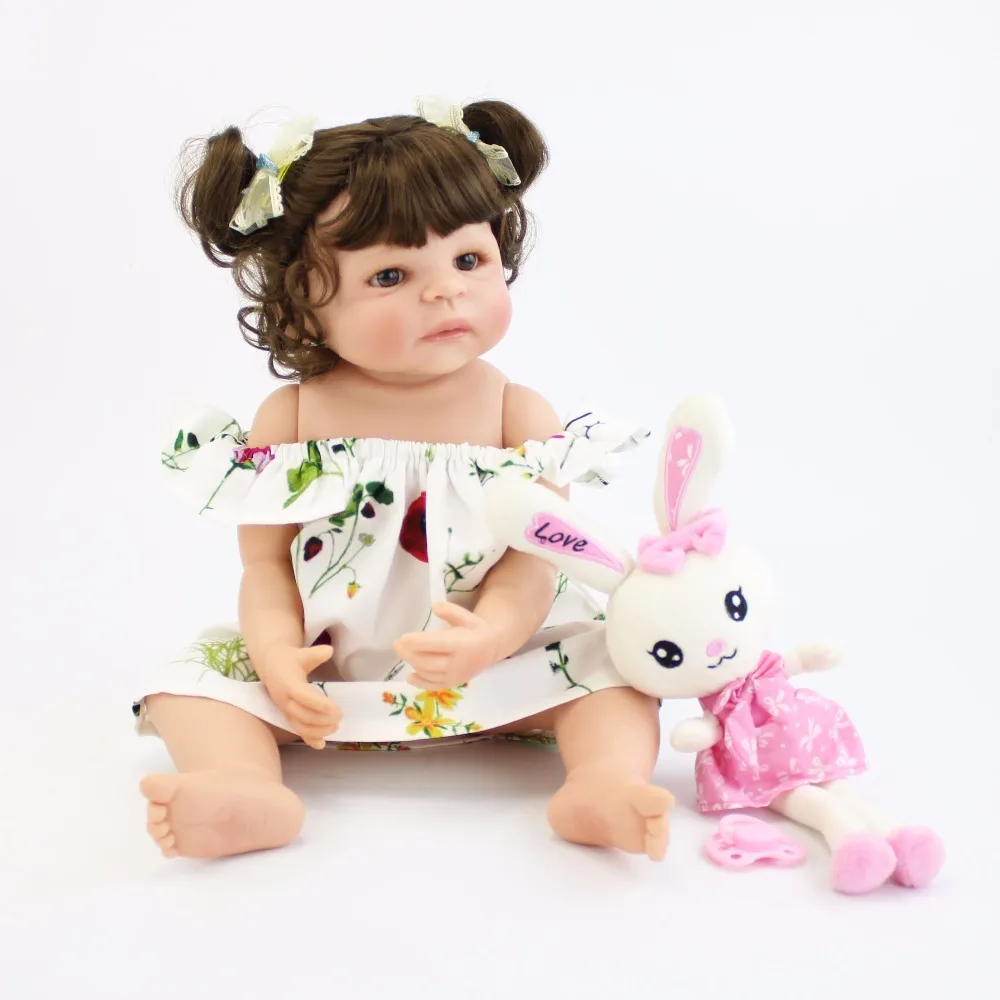55 см всего тела силикона Reborn Baby Doll игрушки 22 &quotноворожденный принцесса Bebe живые