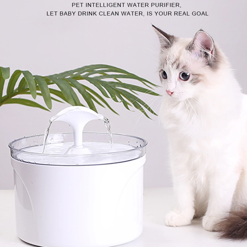 

Cat Fountain Pet Water Fountain Ultra Quiet Automatic Pet Water Dispenser with Adjustable Water Flow and Activated