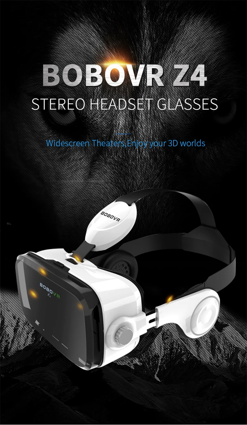 Горячая Распродажа Bobovr Z4 кожаный 3d картонный шлем виртуальной реальности Гарнитура для очков виртуальной реальности стерео Bobo Vr для 4-6 'мобильного телефона
