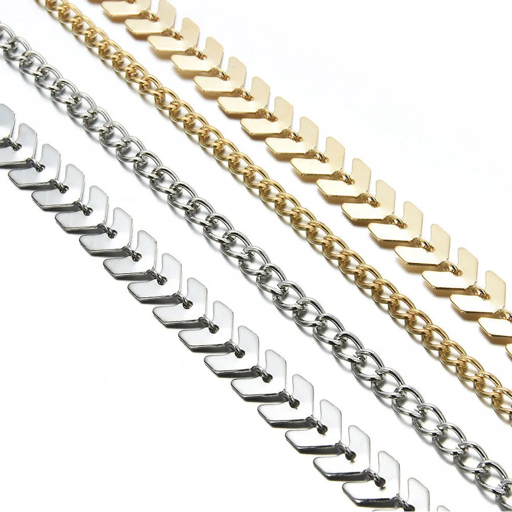 Модный чокер золотого цвета в стиле бохо массивная цепочка ожерелье нагрудник