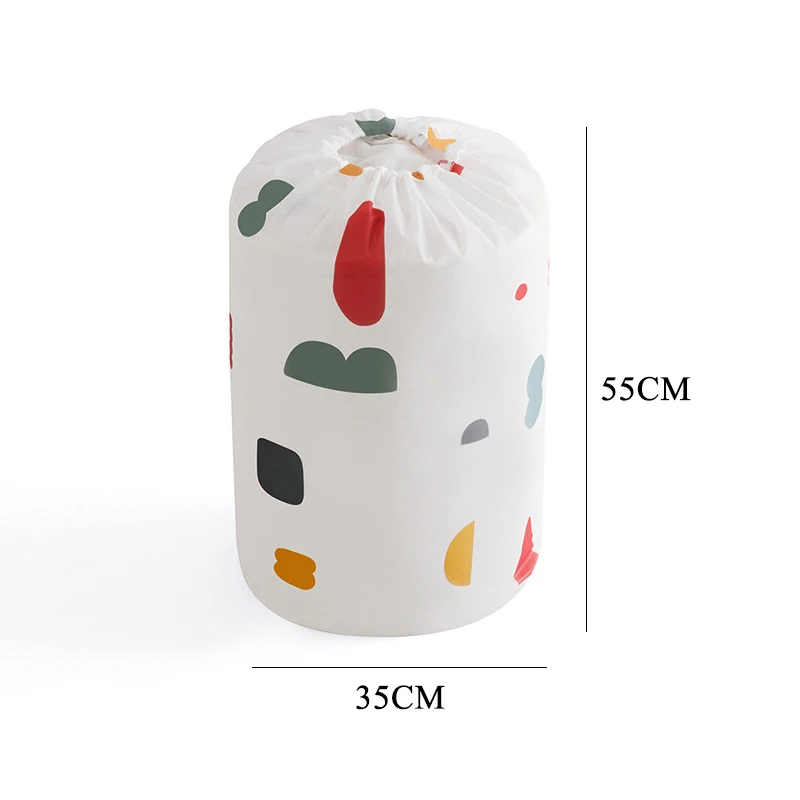 

Portable Printed Storage Bags Clothing Drawstring Pouch Pillows Quilt Blanket Bedding Organizer Household Closet Organizer Pouch