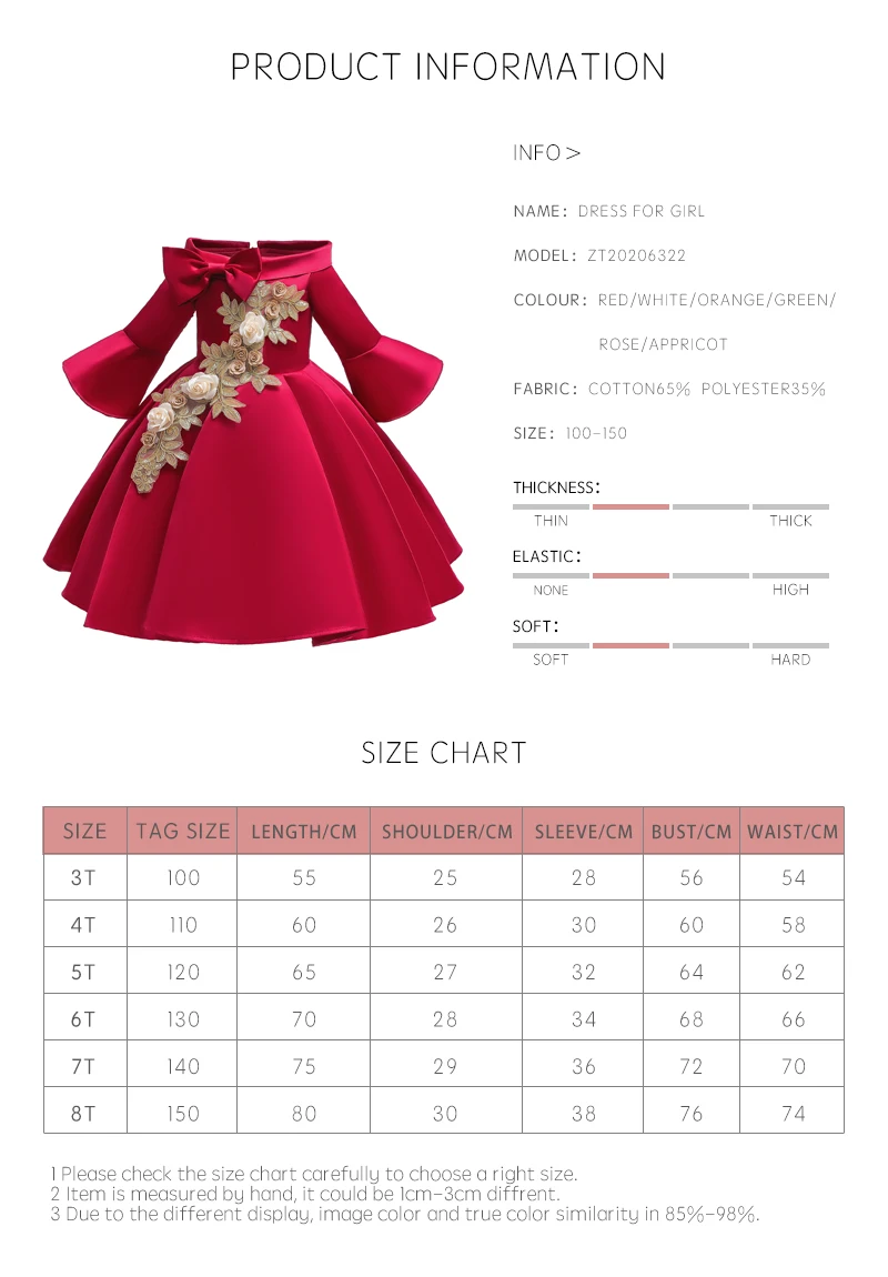 New Summer Dress Princess Girls Party Casual Solid Appliques Bow Ribbons Draped Kids Formal Embroidery Costume Ball Gown | Детская